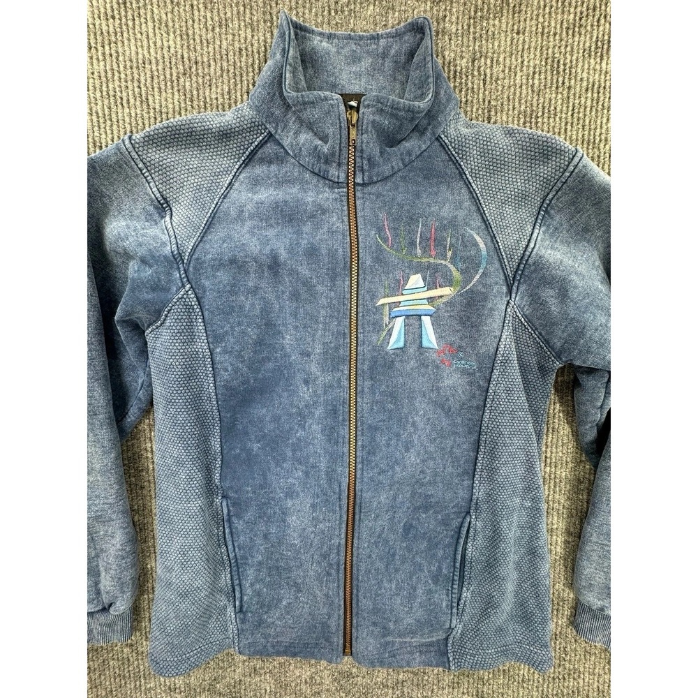 Graham Howard Designs Jacket Womens‎ Small Full Zip Canada Embroidered Inukshuk